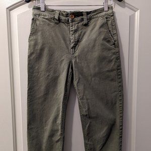 Madewell Green Highrise Cropped Pant